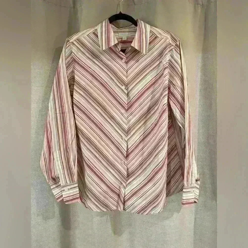 Women’s Striped Charter Club Button Down